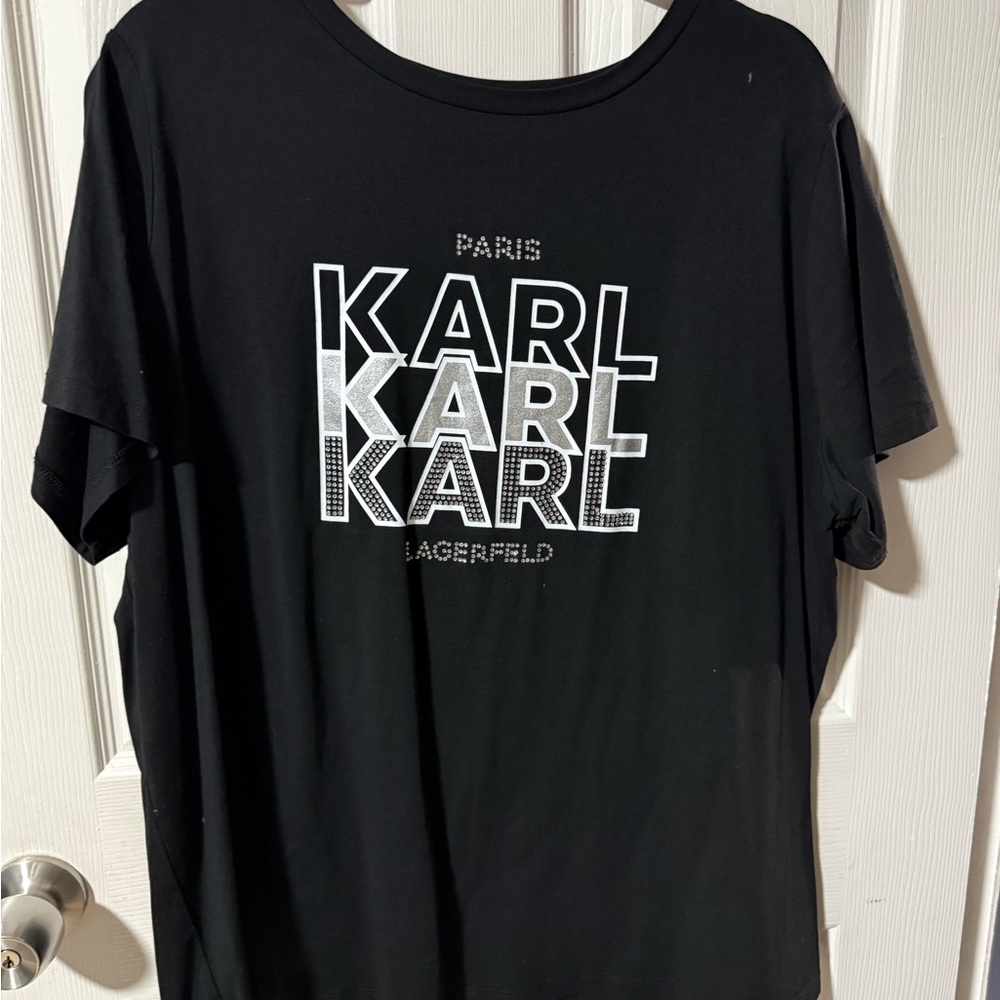 Karl Lagerfeld Black Logo Tee